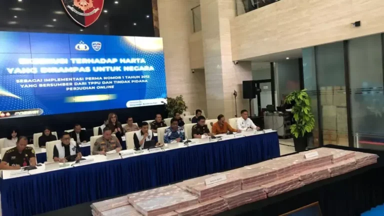 Bareskrim Serahkan Rp 58 Miliar, Judi Online, Dukungan Program Pemerintah